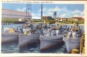 Postcard of Naval Air Station, ca. 1940s. Courtesy of Rutgers Special Collections. 